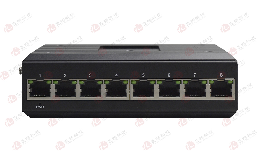 飞畅科技-工业轨式 8路千兆电 交换机