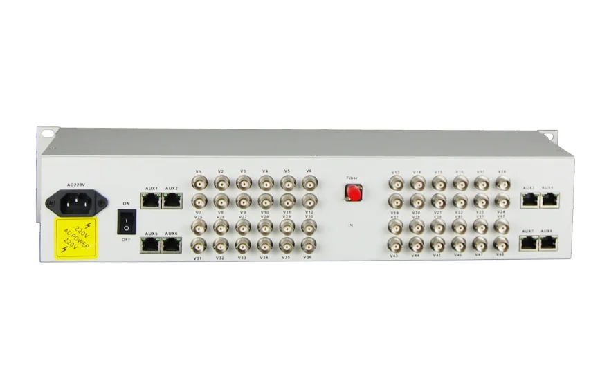 48路视频+1路反向数据视频光端机