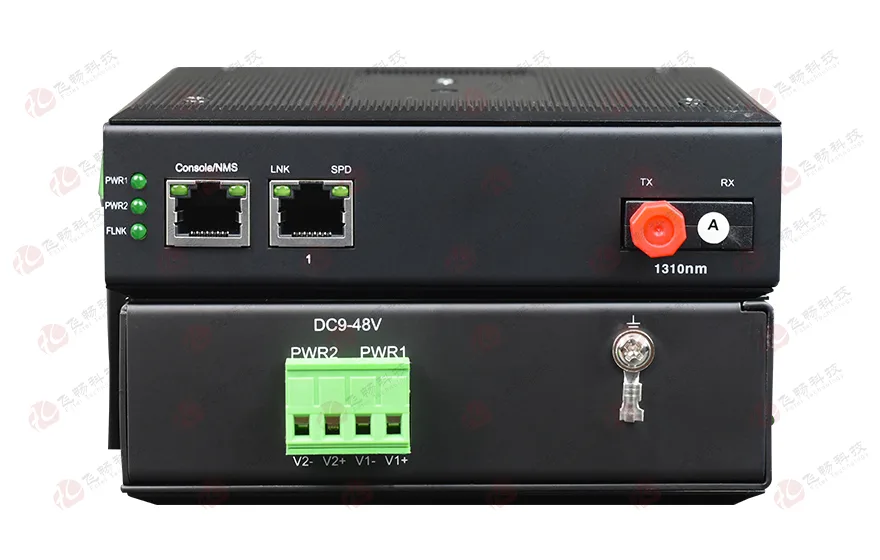 网管型 工业级1光1电百兆光纤收发器