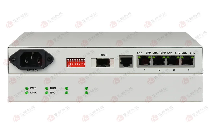 普通型 4路百兆电 光纤收发器