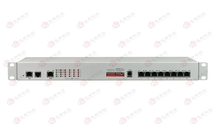 16E1+8xFE(物理隔离)1+1光备份 PDH光端机