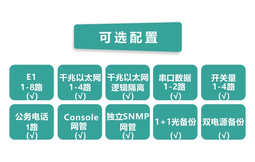 8E1+4xGE 双阻抗 1+1光备份 PDH光端机