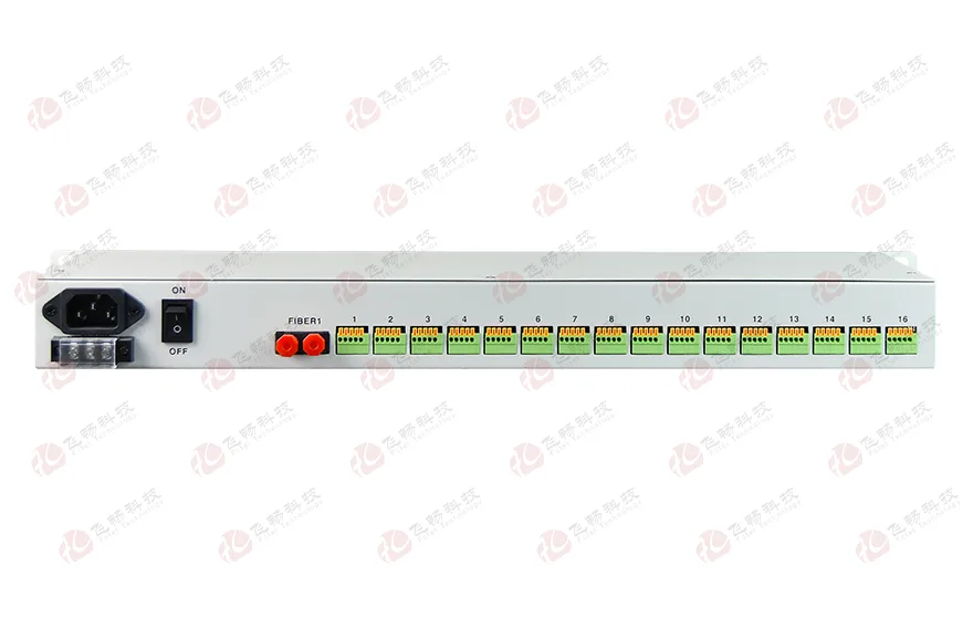 4路百兆以太+16路RS232/422/485/TTL 光纤收发器