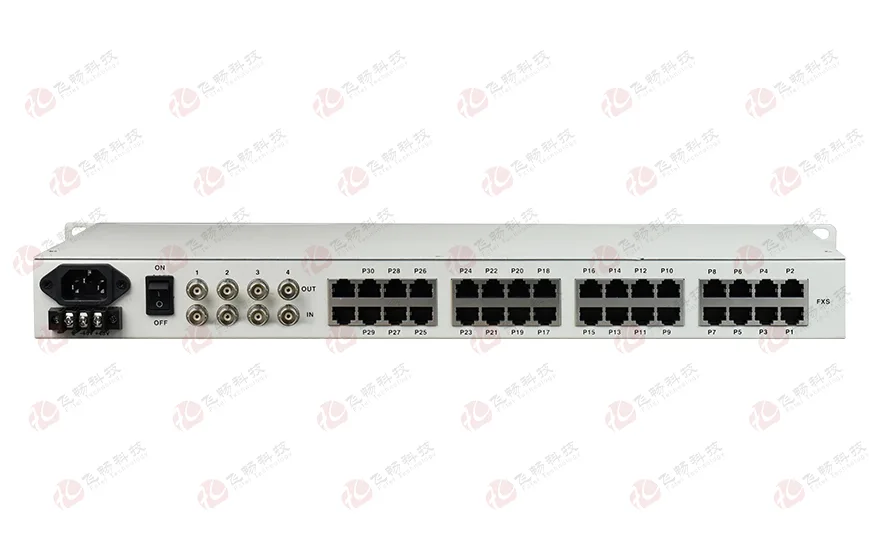 32路电话+8E1+4GE+4路串口 电话光端机(19英寸1U)