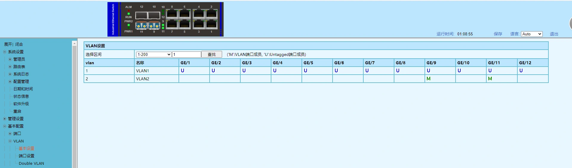 ERPS配置实例技术图示9