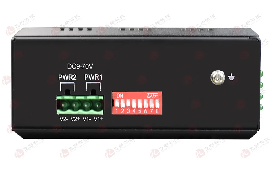 工业轨式 1-8路 开关量(支持AC220V 10A)光端机