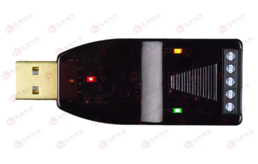 工业级 3KV隔离/6KV防雷型 USB转2路高速RS485转换器