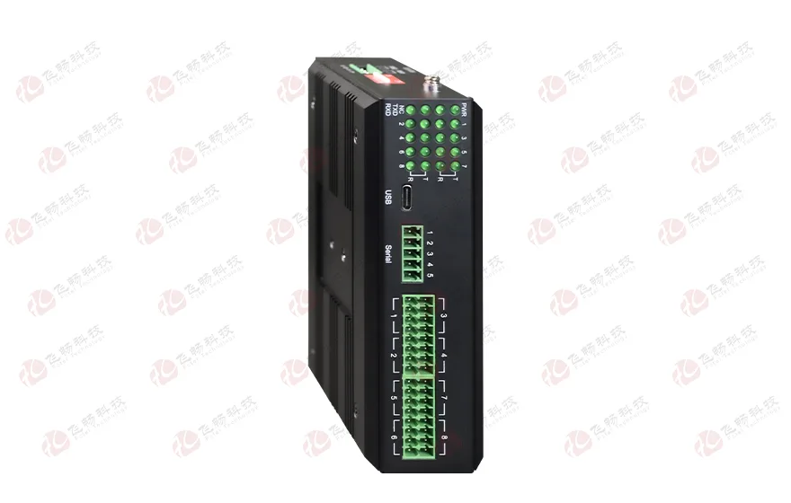 工业轨式 带USB转串口的8路RS485集线器