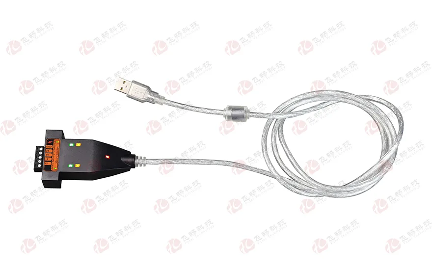 工业级 6KV防雷型 USB转2路高速RS485转换器(带线)