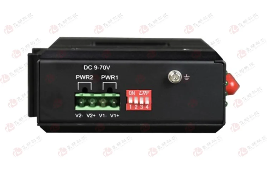 可光纤级连型2路 RS232/422/485 ModBus 串口服务器 (带 WEB 与 SNMP 网管)