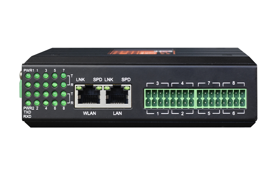 飞畅科技-工业轨式1-16路DI/DO/AI/AO 服务器 (带