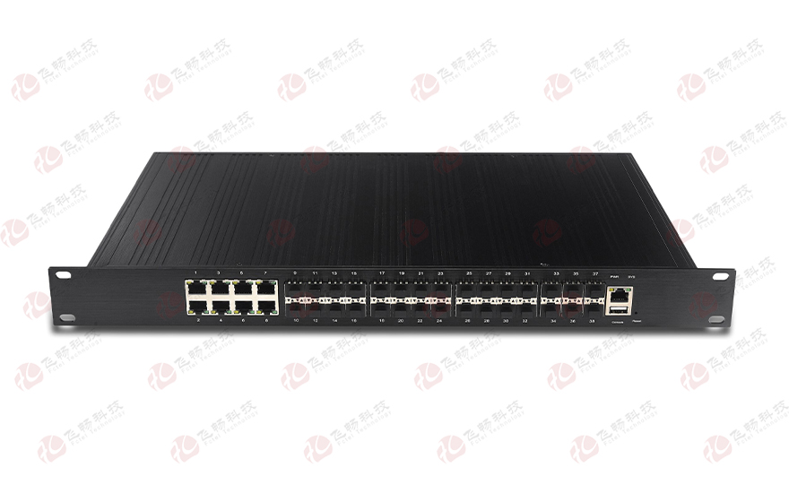 飞畅科技-管理型工业级 千兆/万兆6万兆光+8路千兆电+千兆24光 三层交换机