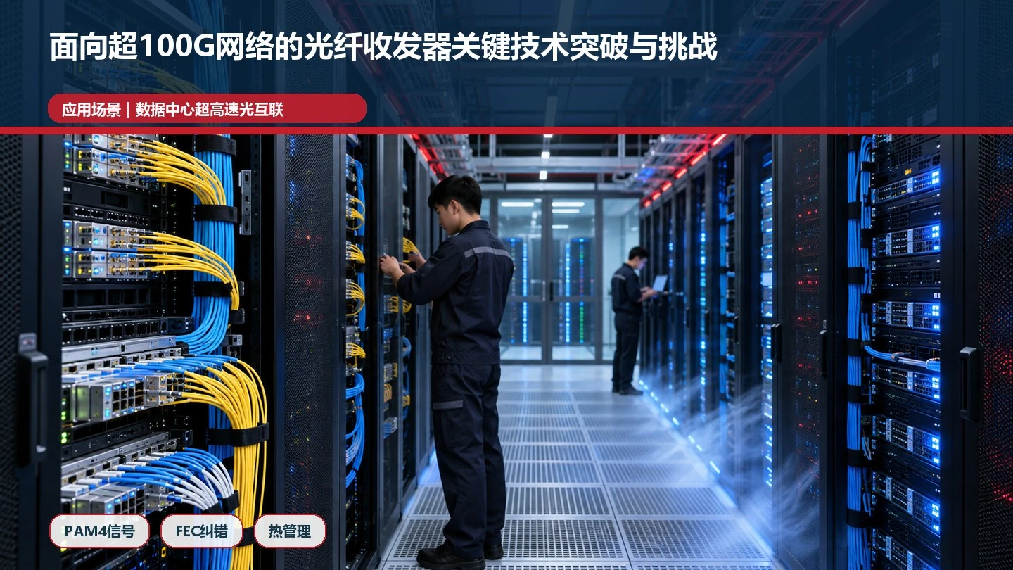 面向超100G网络的光纤收发器关键技术突破与挑战