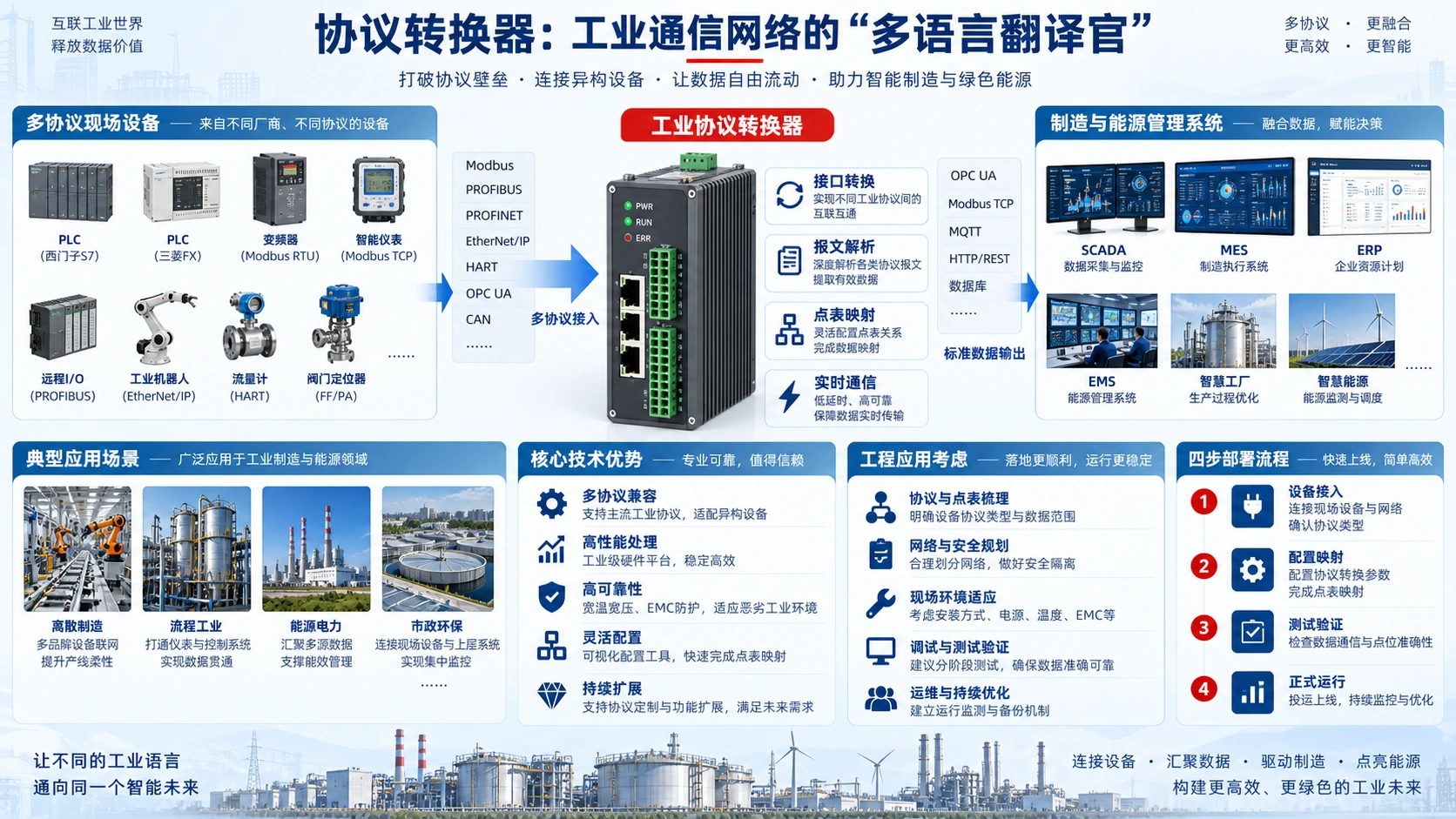 协议转换器：工业通信网络的“多语言翻译官”